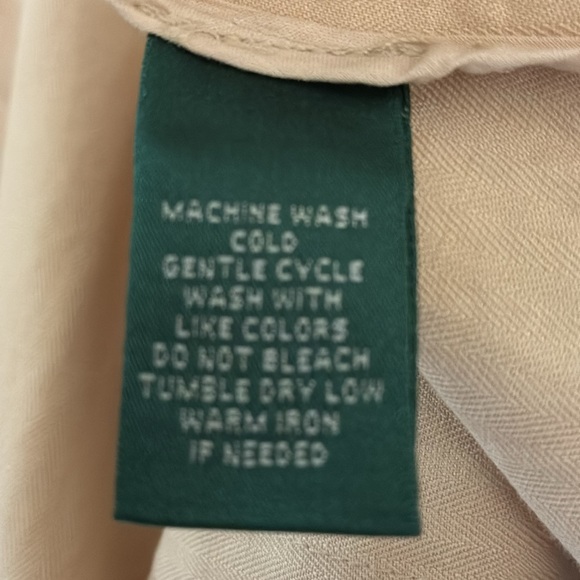 LAUREN RALPH LAUREN Linen Blazer, Beige Herringbone Texture, Pockets, 22W NWT - Picture 13 of 17